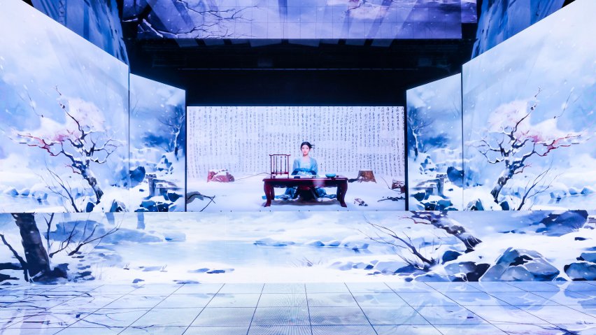 網(wǎng)易云音樂與小冰公司推出虛擬歌手陳水若演唱《風(fēng)雪千千》。主辦方供圖