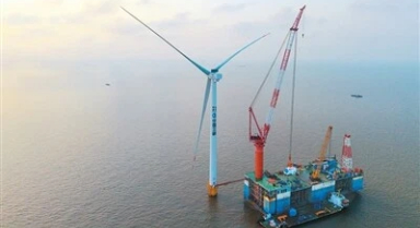 我國離岸最遠(yuǎn)海上風(fēng)電項(xiàng)目全容量並網(wǎng)